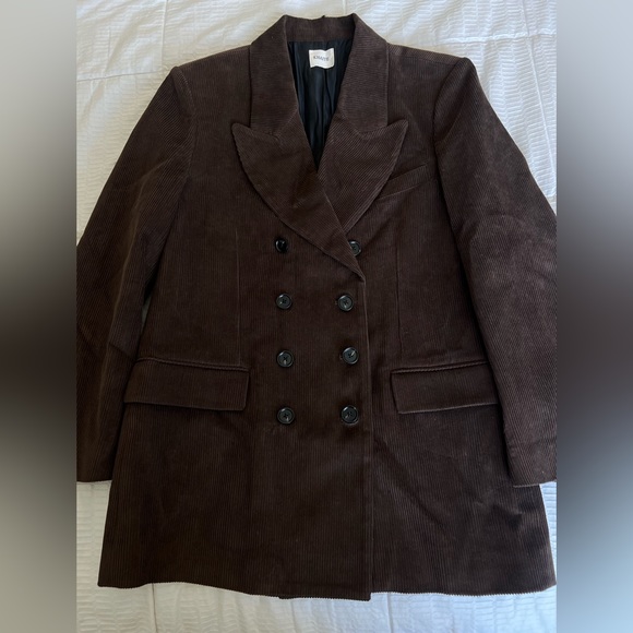 Khaite Tanner Blazer Brown Size 6 - Picture 3 of 11